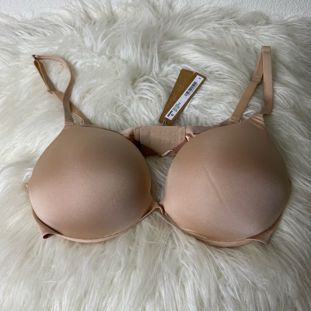 Skims Ultimate Push-Up Plunge Bra Size 34D NWT Mica Color